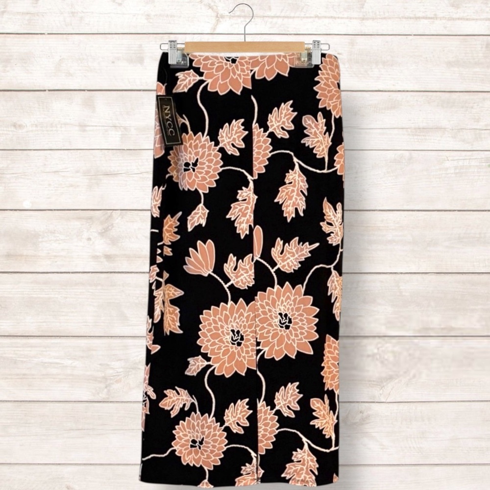 💡𝗡𝗪𝗧-𝗩𝗧𝗚 𝗬𝟐𝗞 𝗡𝗬𝗖𝗖 𝗕𝗟𝗔𝗖𝗞 𝗣𝗢𝗡𝗧𝗘 𝗣𝗘𝗔𝗖𝗛 𝗘𝗠𝗕𝗢𝗦𝗦𝗘𝗗 𝗙𝗟𝗢𝗥𝗔𝗟 𝗠𝗜𝗗𝗜 𝗦𝗞𝗜𝗥𝗧 - Picture 2 of 8